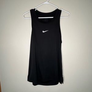 Black Nike cut-put back tank- size Large